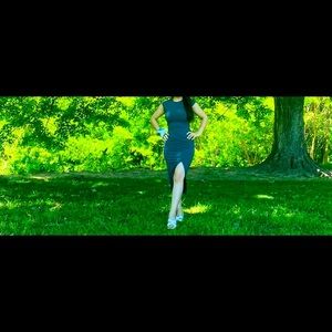 Split front Body-con dress